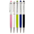 Princess Ballpoint Twist Stylus Pen (White)